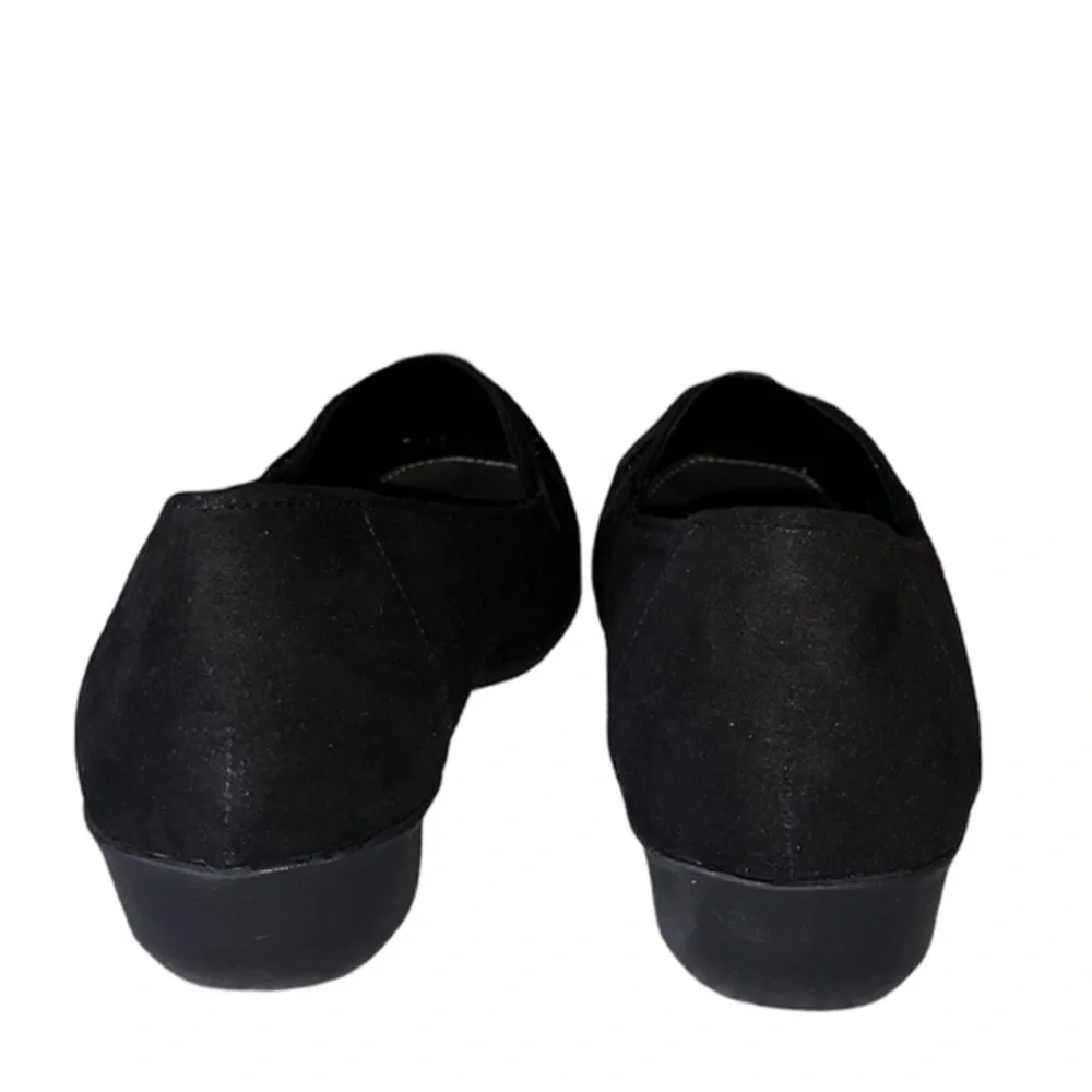 Karen Scott Womens Closed Toe Slip-on Joonne Loafer Shoes Black Micro 9.5 M NWT